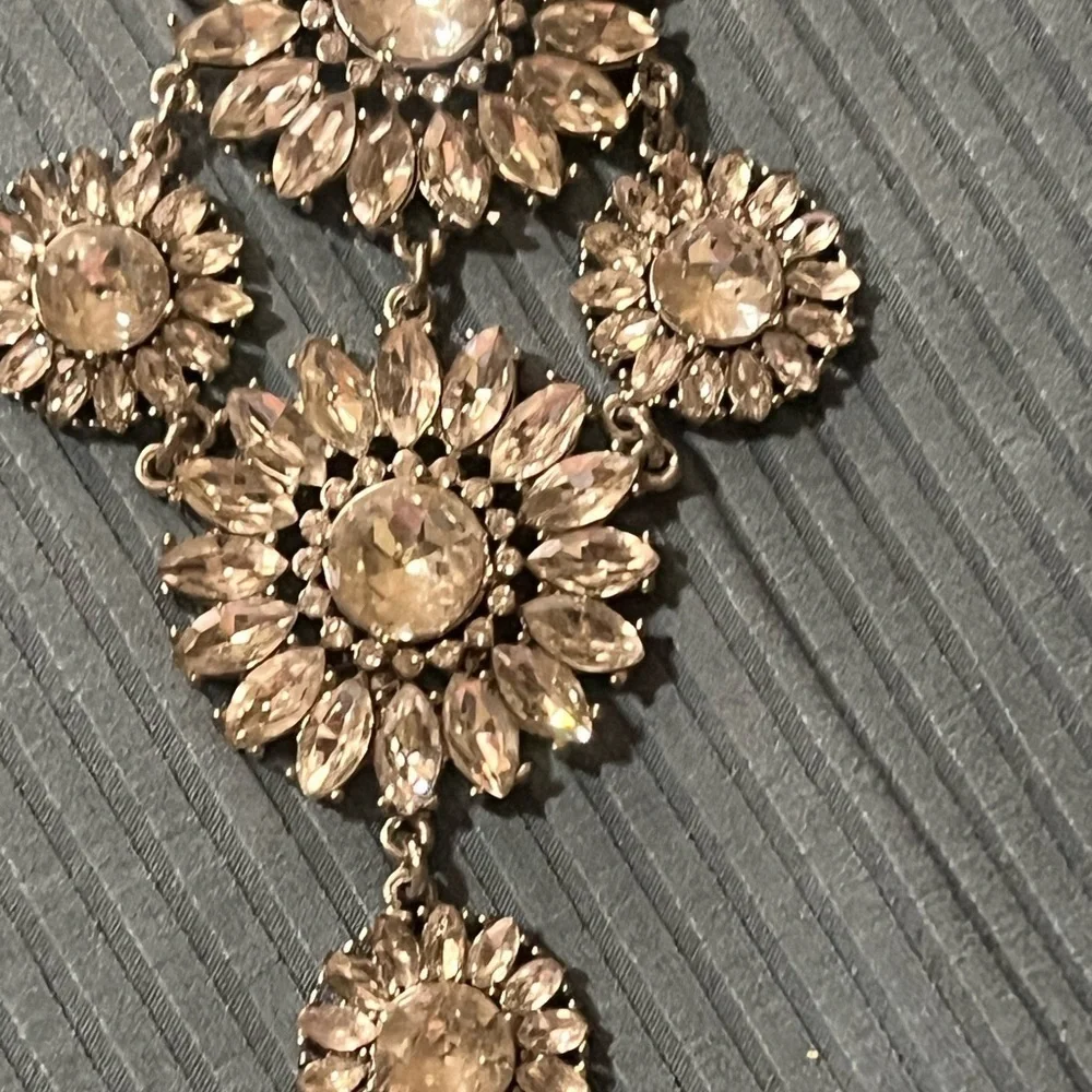 Kate Spade Estate Garden Rhinestone Statement Bib Necklace